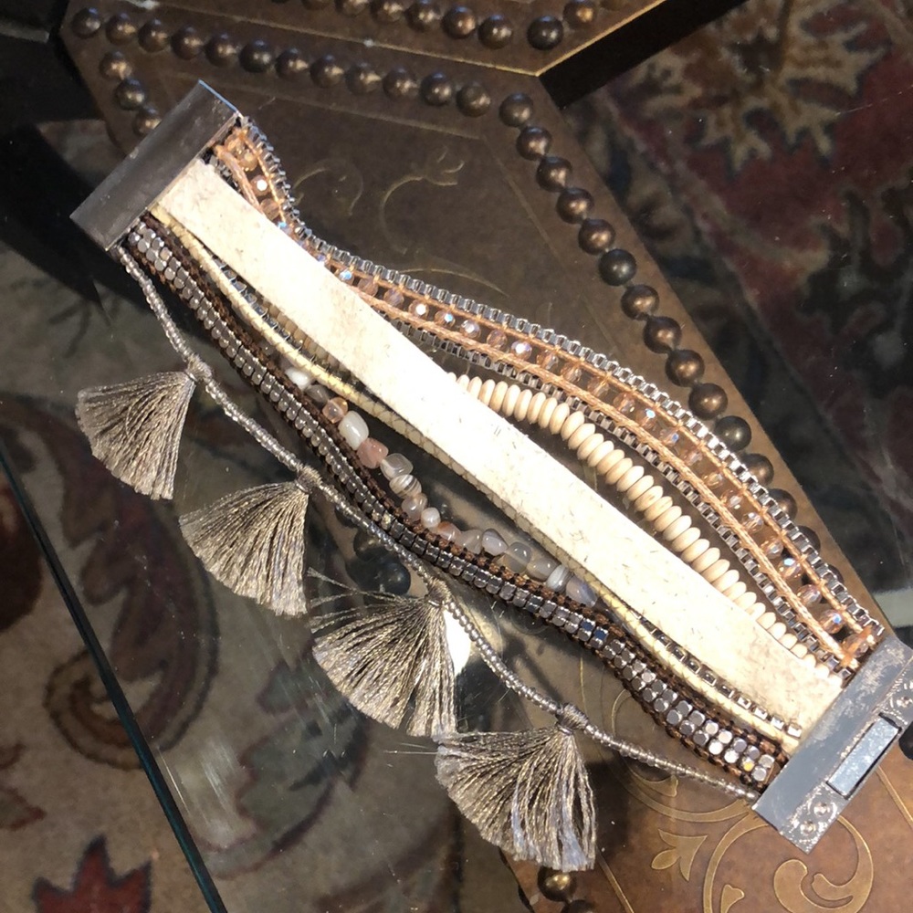 Victoria Emerson magnet closure multi strand bracelet - Picture 5 of 7